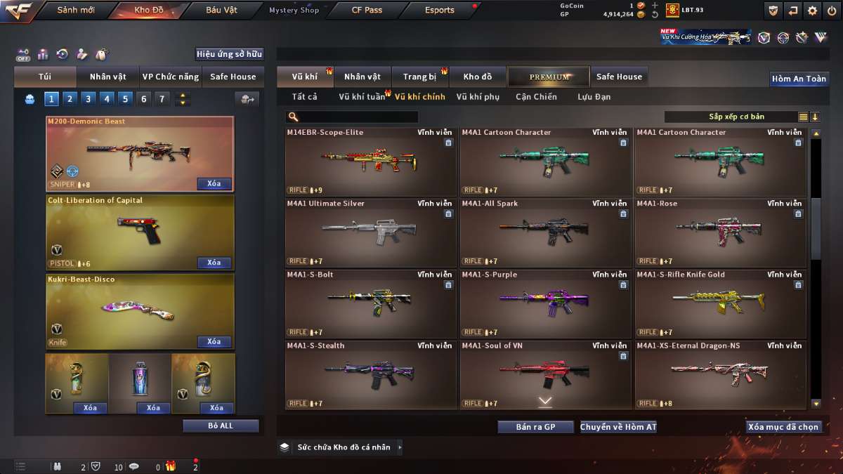 shop acc cf uy tin gia re